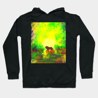 a Lion at the wildlife Hoodie